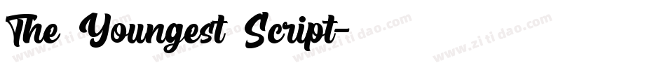 The Youngest Script字体转换